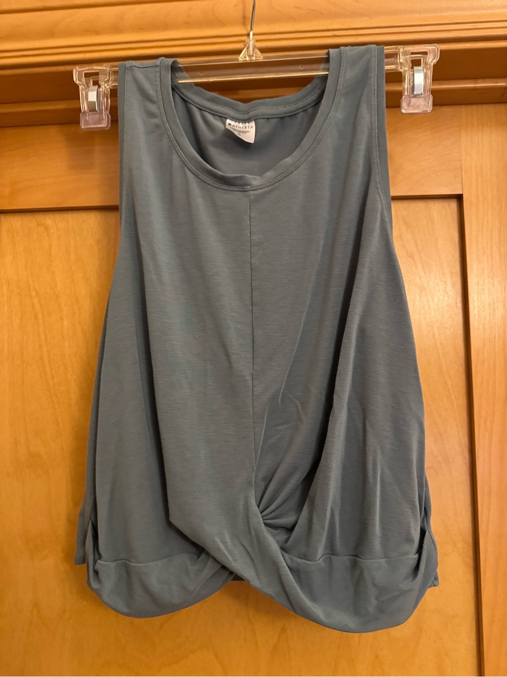 Athleta Twist-Front Tank (XL)- Slate Blue
